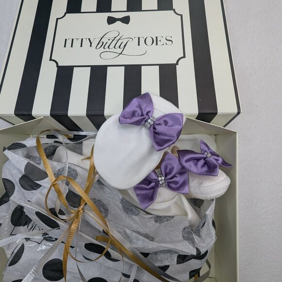 NWT Itty Pitty Toes  Set Angel Wings Jewels Set (Purple) - Picture 12 of 16